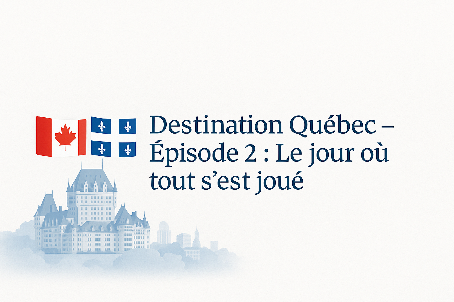 🇨🇦 Destination Québec – Épisode 2 : Le jour où tout s’est joué image blog 2